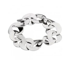 Calvin Klein SILVER CHAIN LINK PLEASANT BRACELET nwt academia core